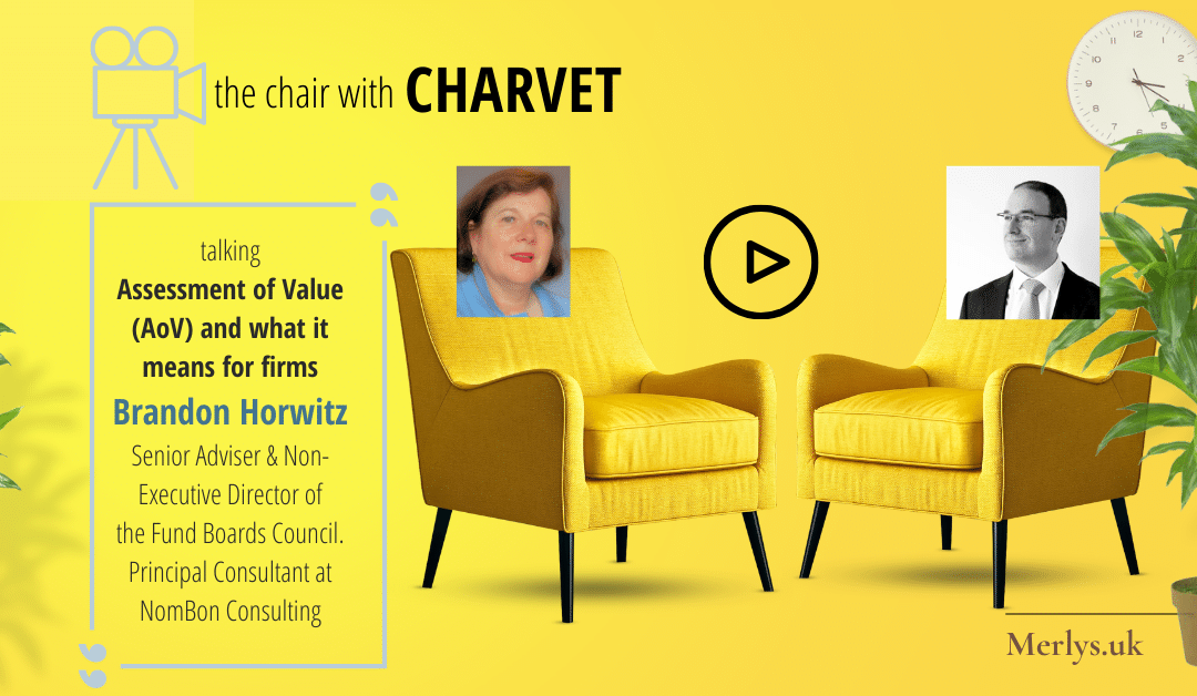 February 2022 in the chair with CHARVET | Verena Charvet & Brandon Horwitz talk Assessment of Value (AoVs) for AFMs