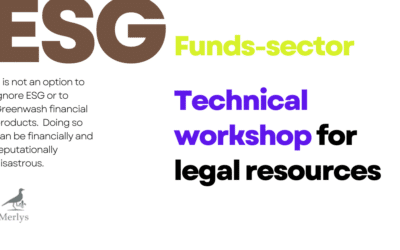 ESG Technical Workshops for Legal resources